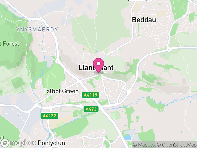 Map of properties for sale in Llantrisant