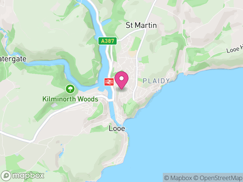 Map of properties for sale in Looe