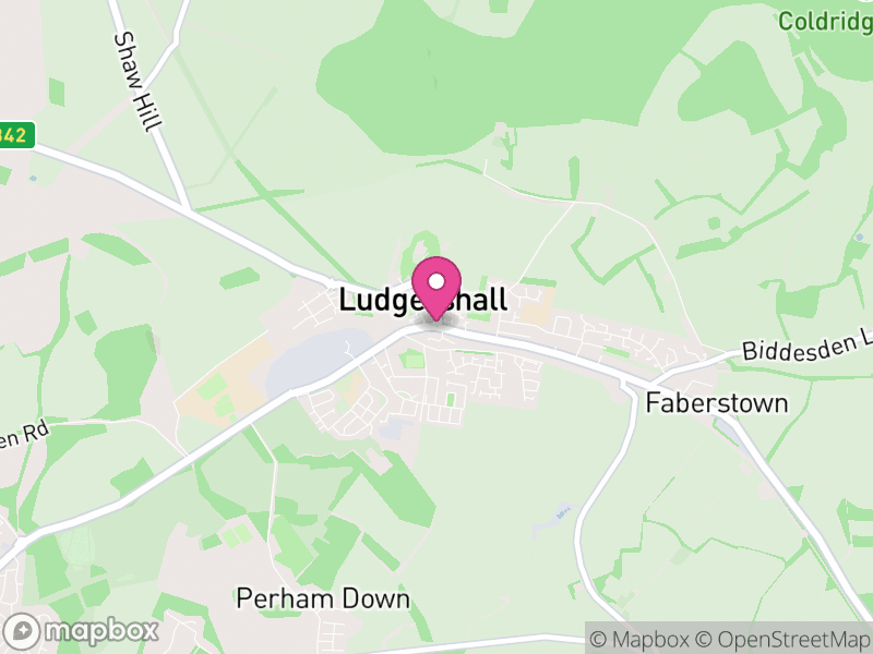 Map of properties for sale in Ludgershall