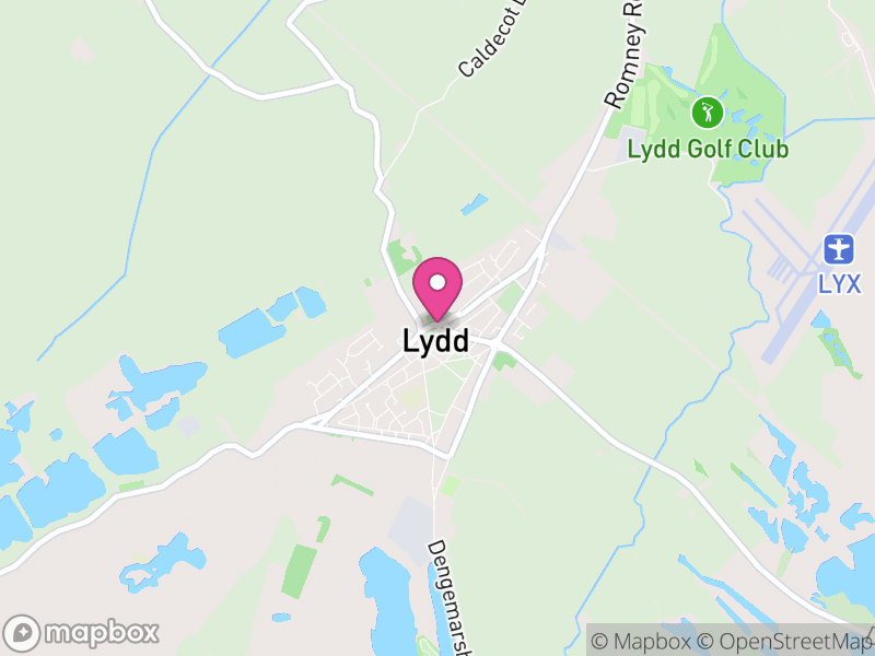 Map of properties for sale in Lydd