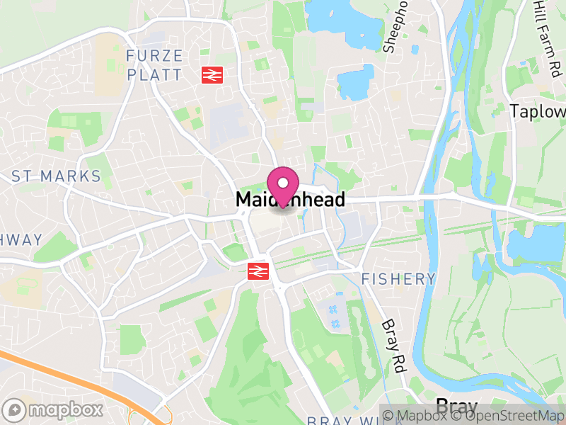 Map of properties for sale in Maidenhead