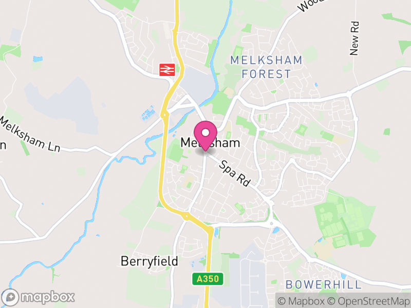 Map of properties for sale in Melksham