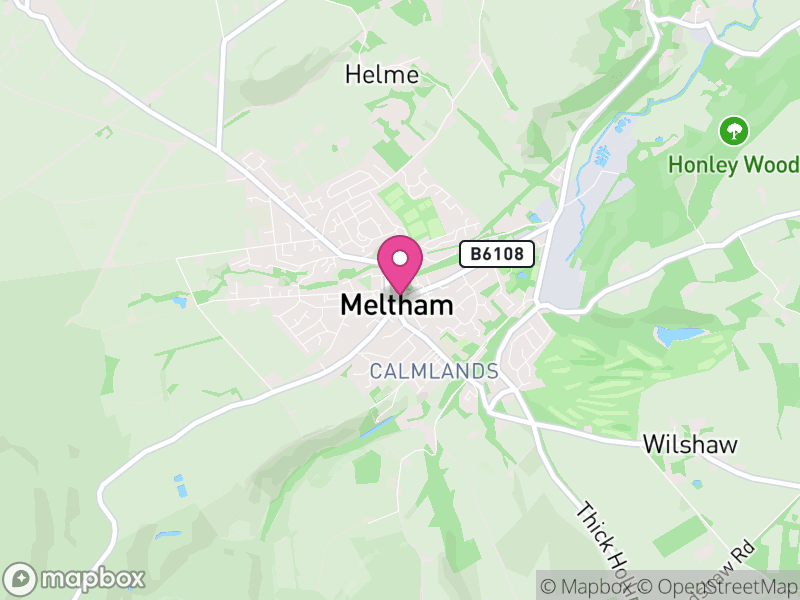 Map of properties for sale in Meltham
