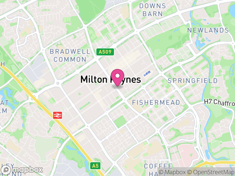 Map of properties for sale in Milton Keynes