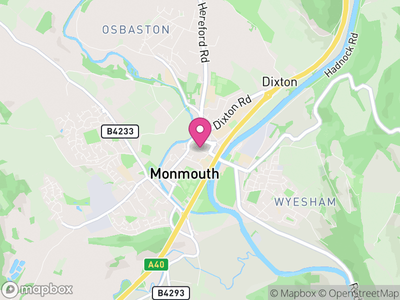Map of properties for sale in Monmouth