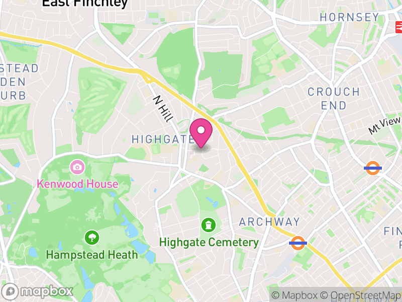 Map of properties for sale in N6