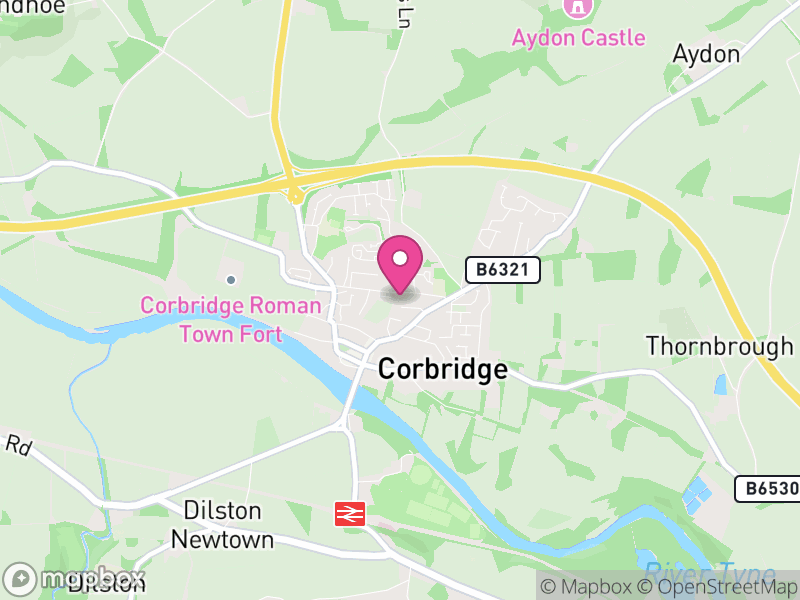 Map of properties for sale in NE45