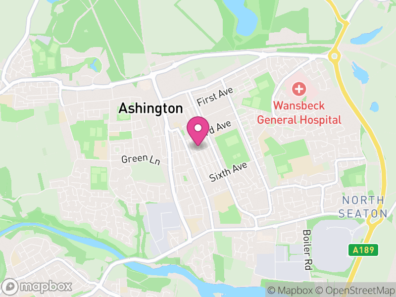 Map of properties for sale in NE63