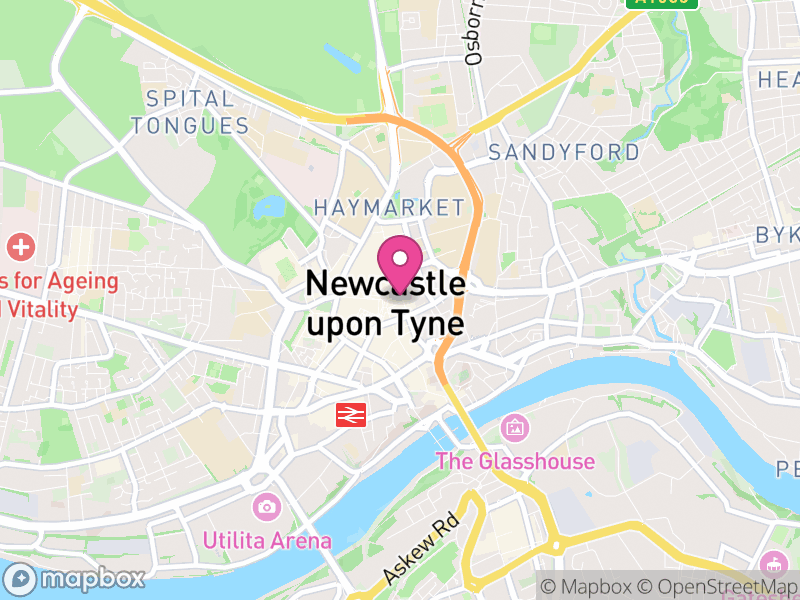 Map of properties for sale in Newcastle