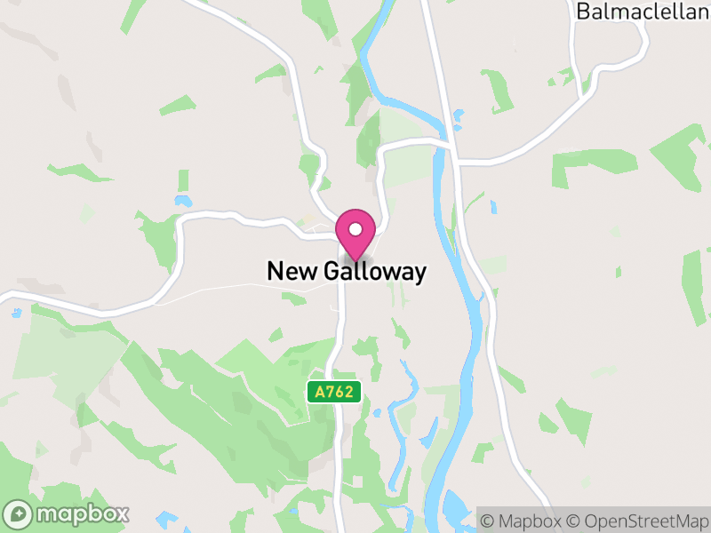 Map of properties for sale in New Galloway