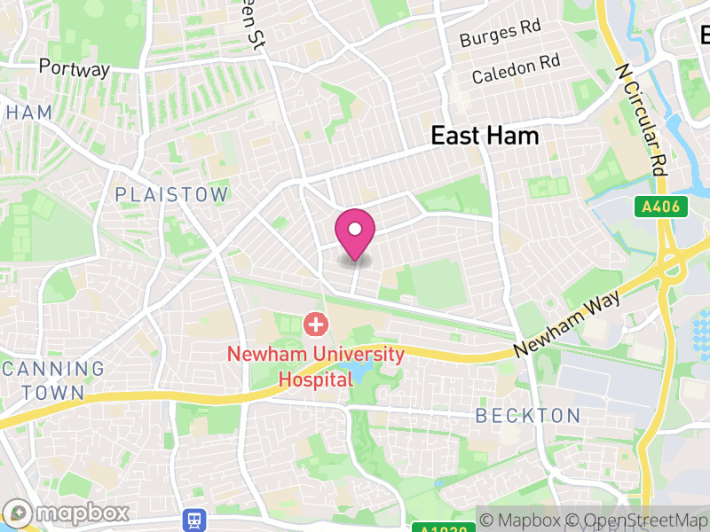 Map of properties for sale in Newham
