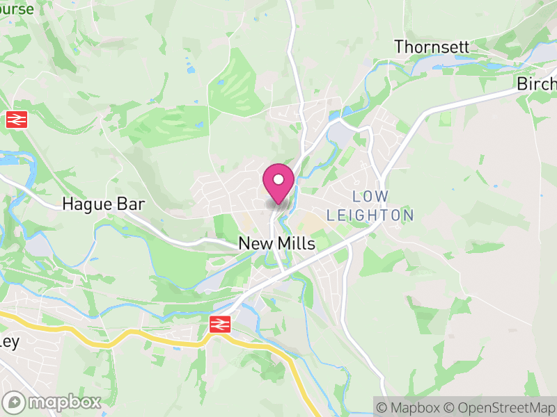 Map of properties for sale in New Mills