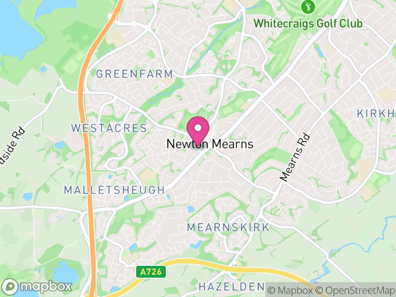 Map of properties for sale in Newton Mearns