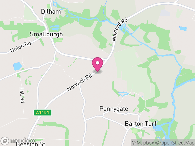 Map of properties for sale in NR12