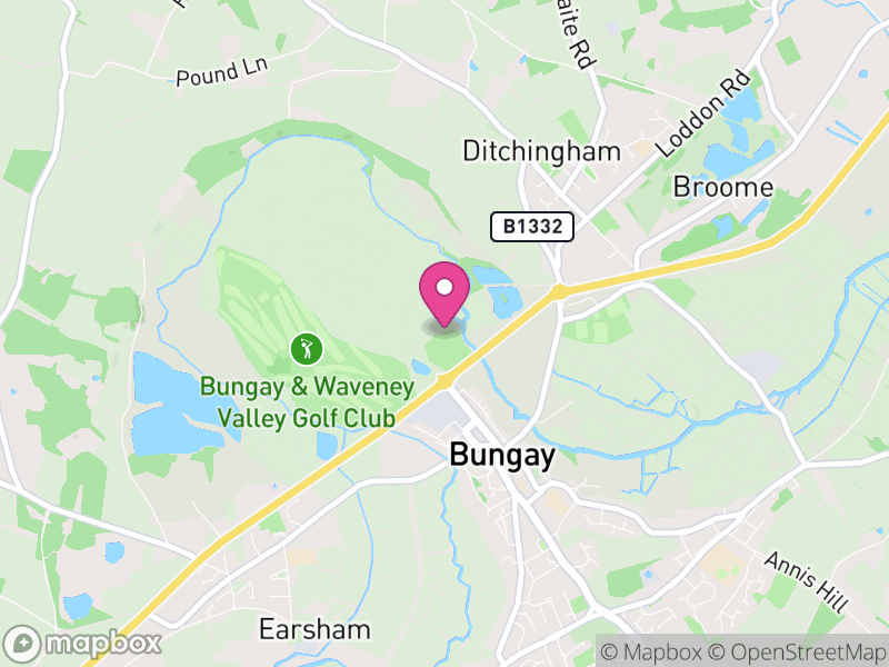 Map of properties for sale in NR35