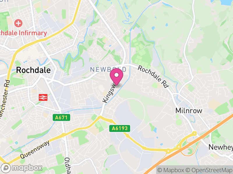 Map of properties for sale in OL16