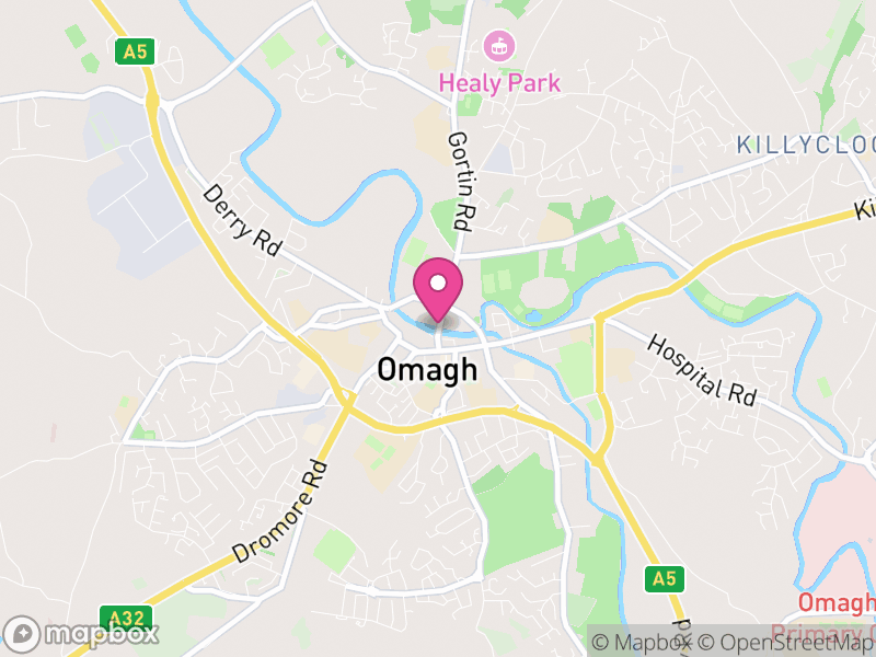 Map of properties for sale in Omagh