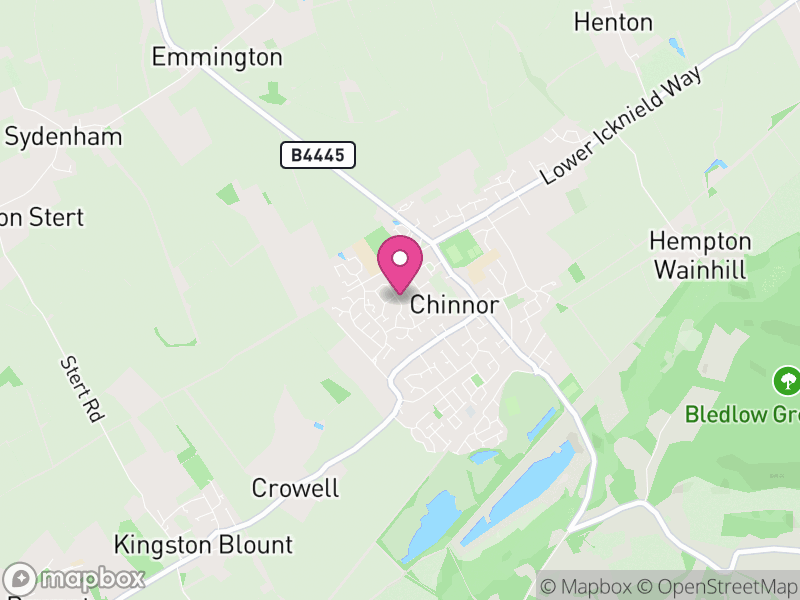 Map of properties for sale in OX39