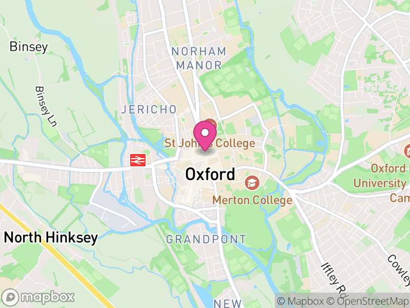 Map of properties for sale in Oxford