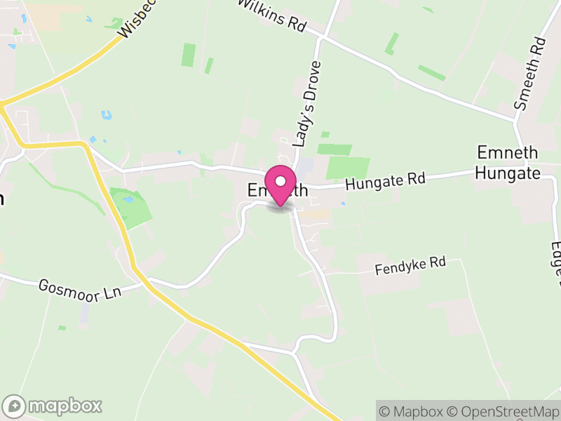 Map of properties for sale in PE14