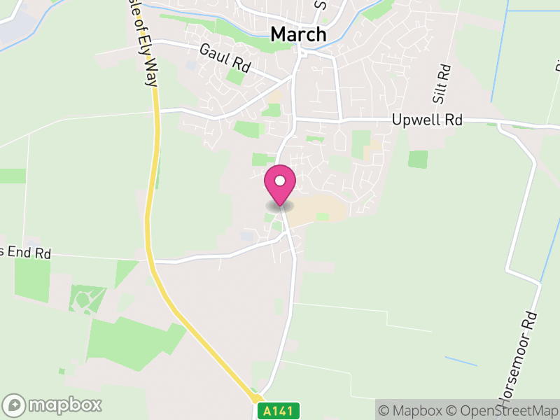 Map of properties for sale in PE15