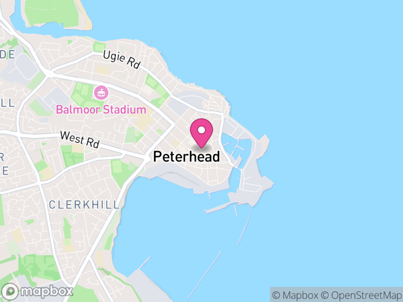 Map of properties for sale in Peterhead