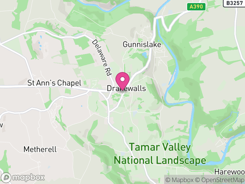 Map of properties for sale in PL18