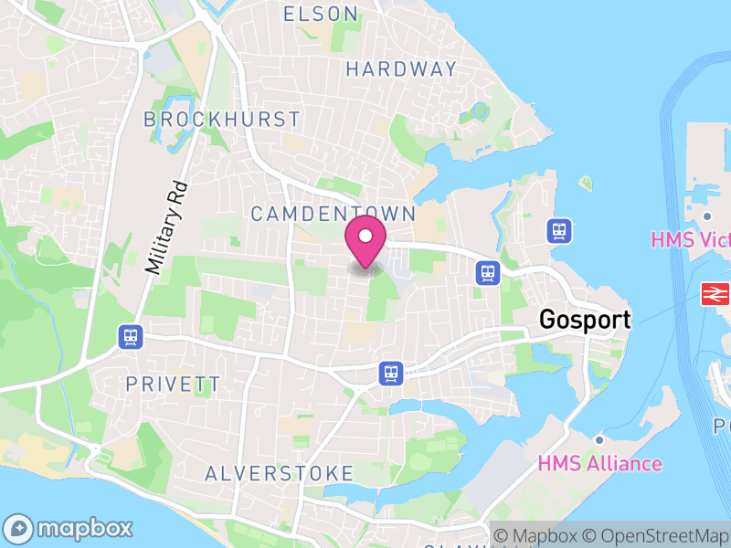 Map of properties for sale in PO12