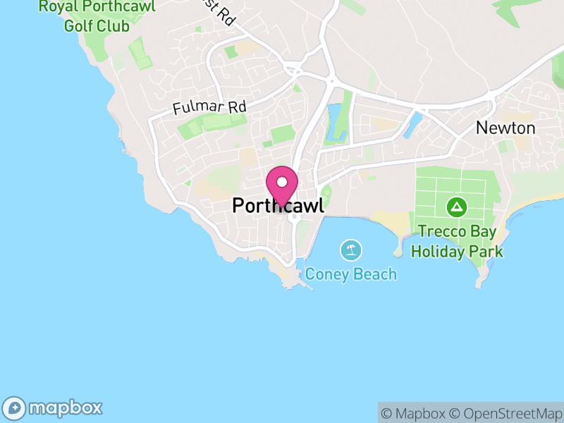 Map of properties for sale in Porthcawl