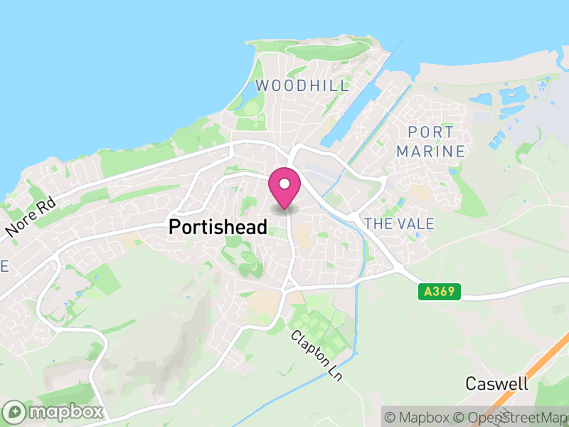 Map of properties for sale in Portishead