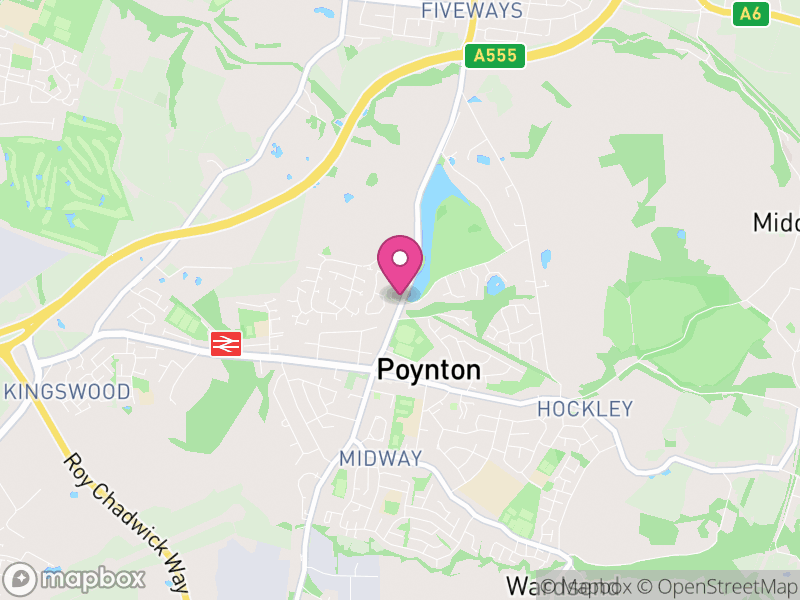 Map of properties for sale in Poynton