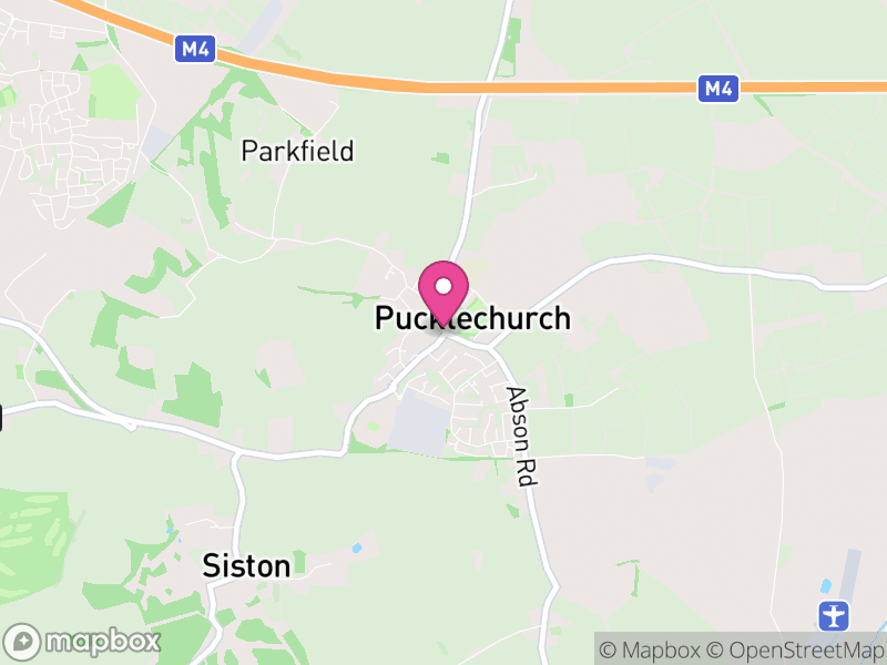 Map of properties for sale in Pucklechurch