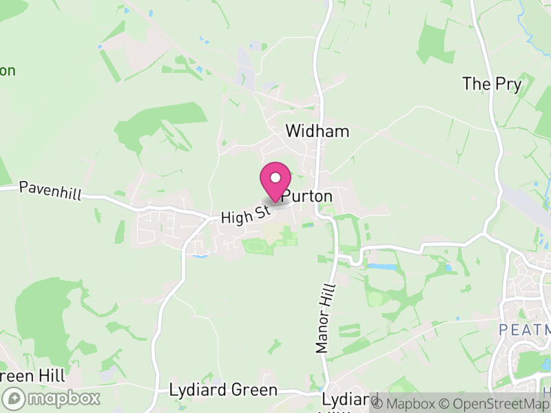 Map of properties for sale in Purton