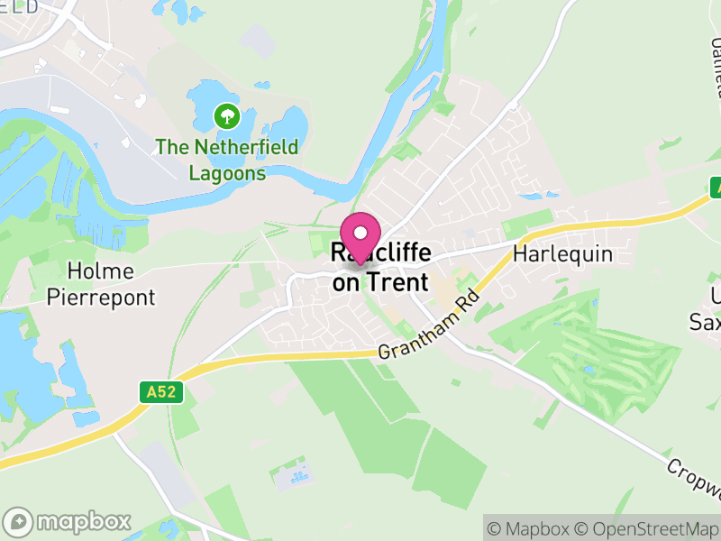 Map of properties for sale in Radcliffe On Trent