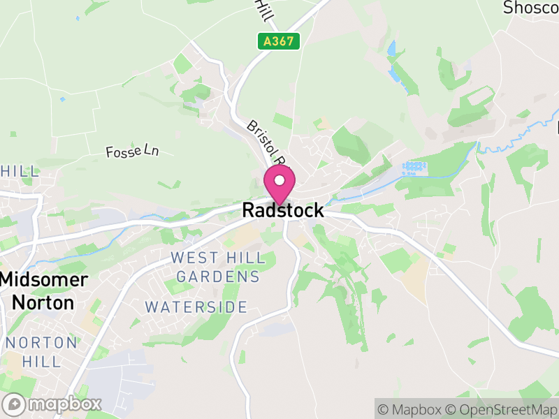 Map of properties for sale in Radstock