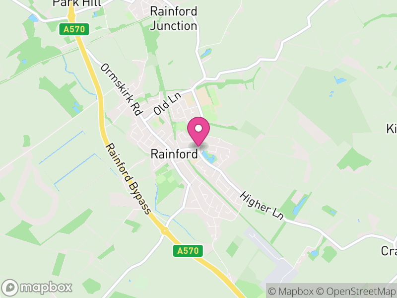 Map of properties for sale in Rainford