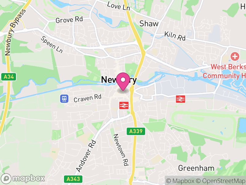 Map of properties for sale in RG14