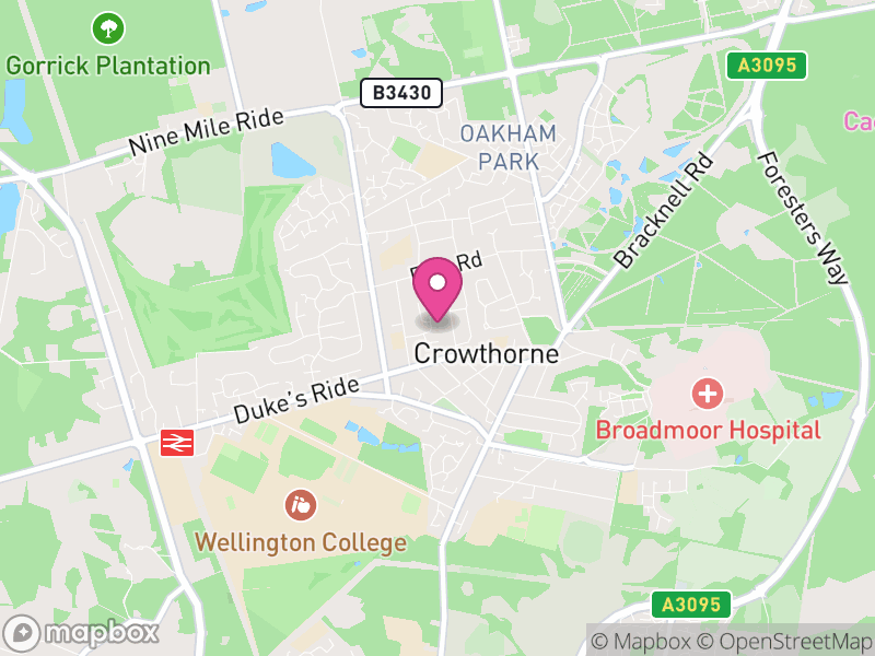 Map of properties for sale in RG45