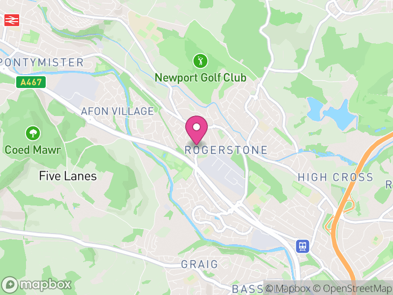 Map of properties for sale in Rogerstone