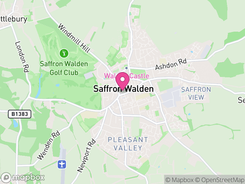 Map of properties for sale in Saffron Walden