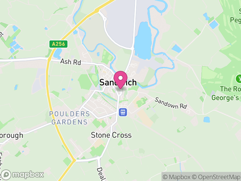 Map of properties for sale in Sandwich