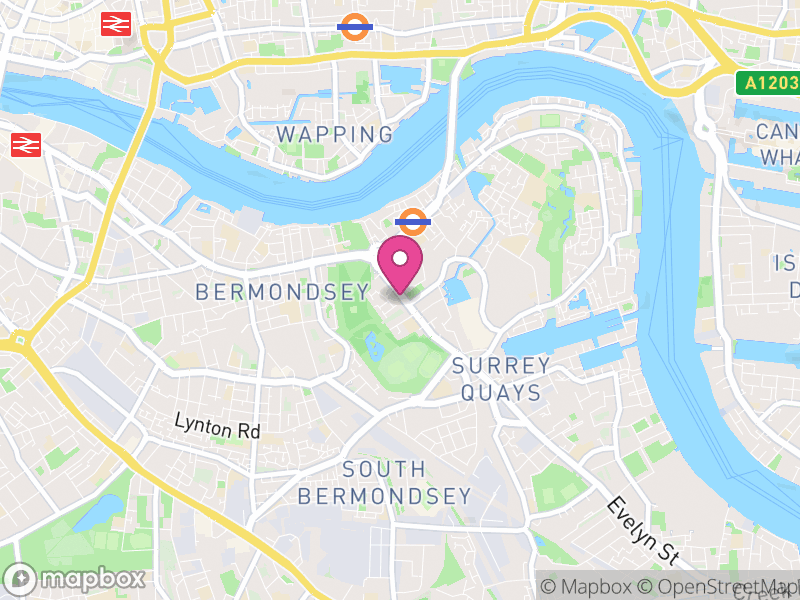 Map of properties for sale in SE16