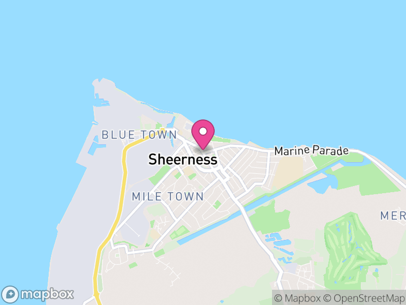 Map of properties for sale in Sheerness