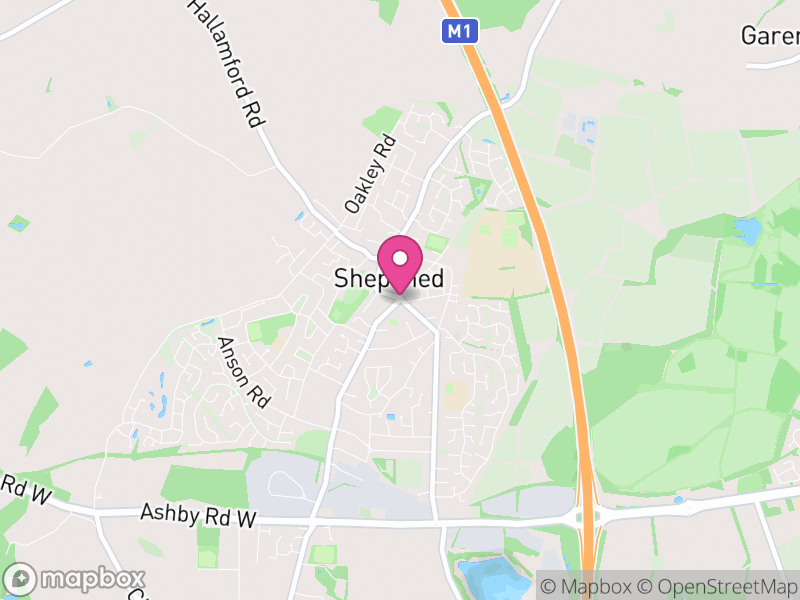 Map of properties for sale in Shepshed