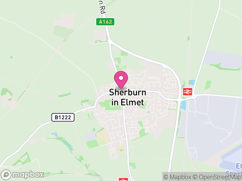 Map of properties for sale in Sherburn In Elmet
