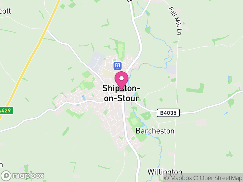 Map of properties for sale in Shipston On Stour