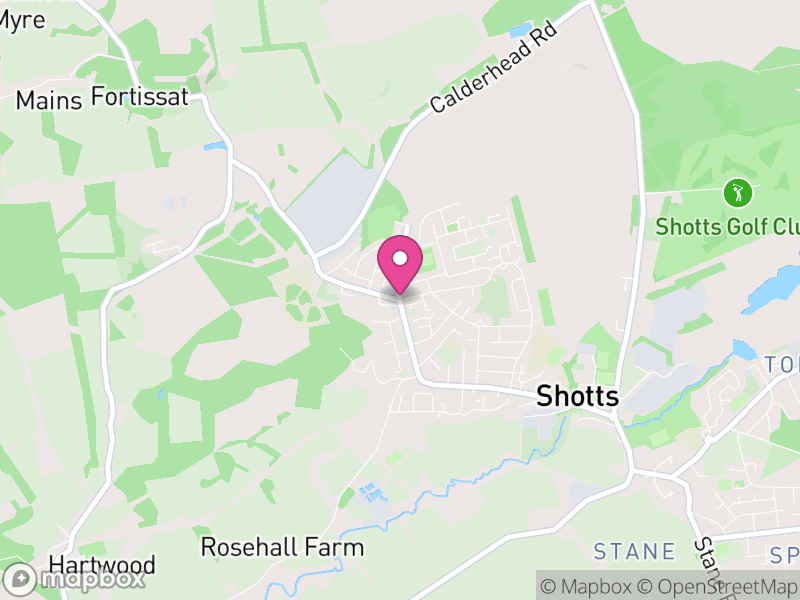 Map of properties for sale in Shotts