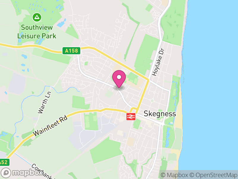 Map of properties for sale in Skegness