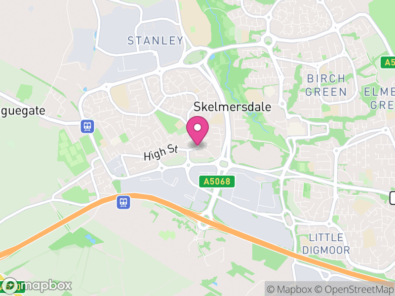 Map of properties for sale in Skelmersdale