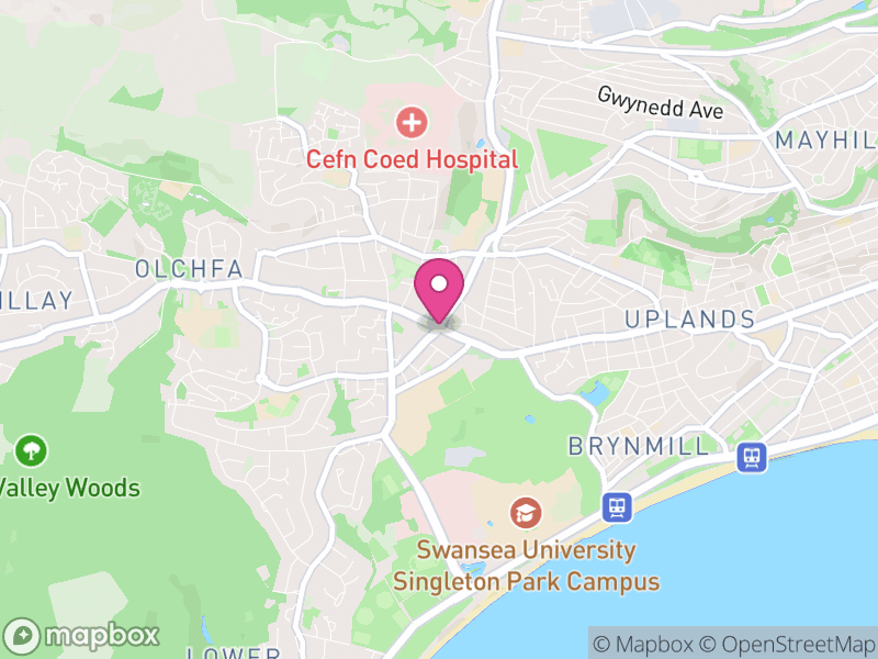 Map of properties for sale in Sketty